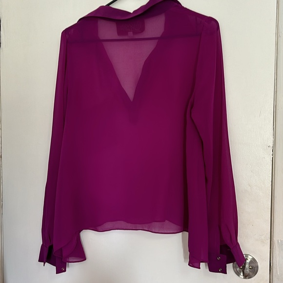 26 Rory Beca Purple Blouse NWOT - Picture 5 of 6